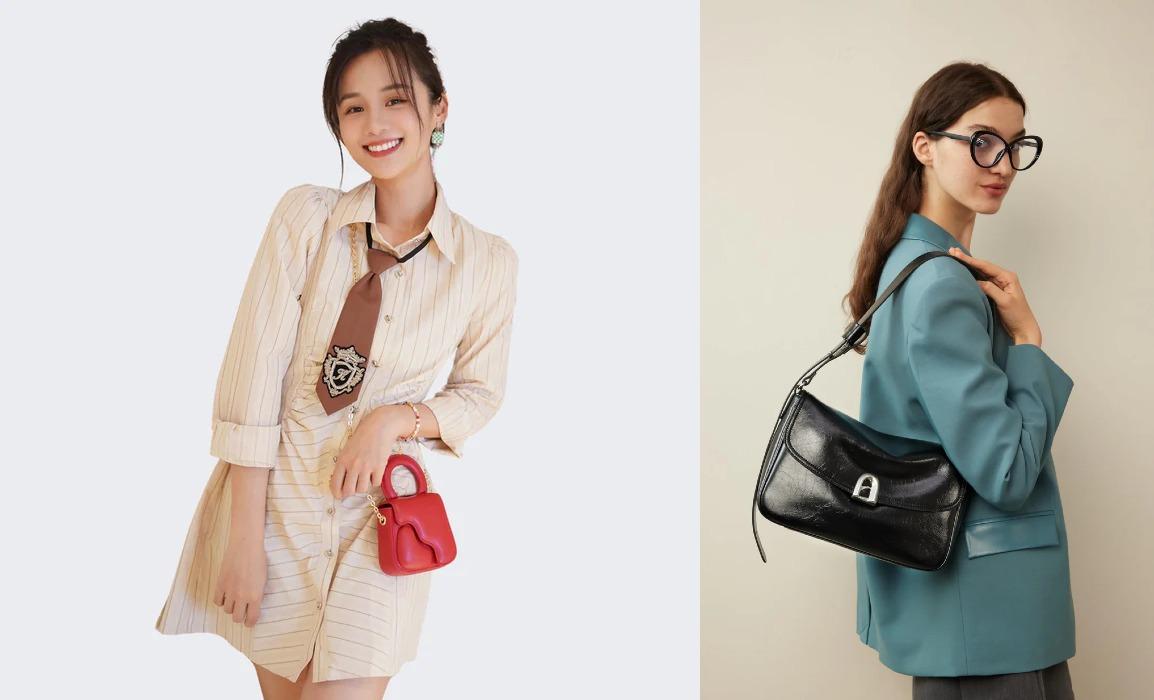 Black Leather Satchel Bags & Designer Heart-Shaped Bags