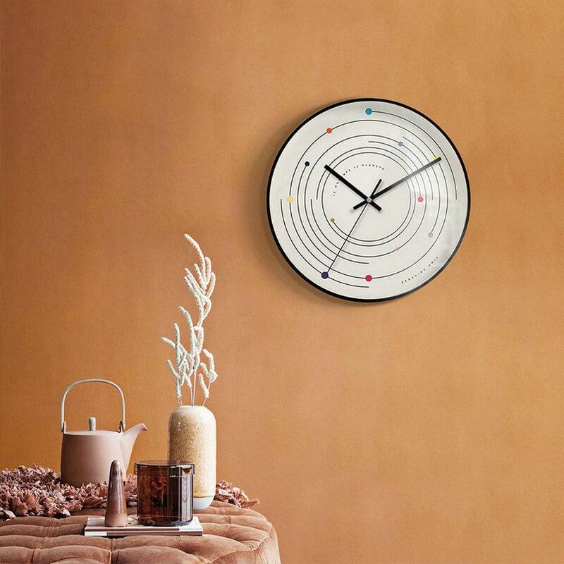 Planet Clock Solar System Galaxy Design Modern Wall Watch Décor - Warmly Life