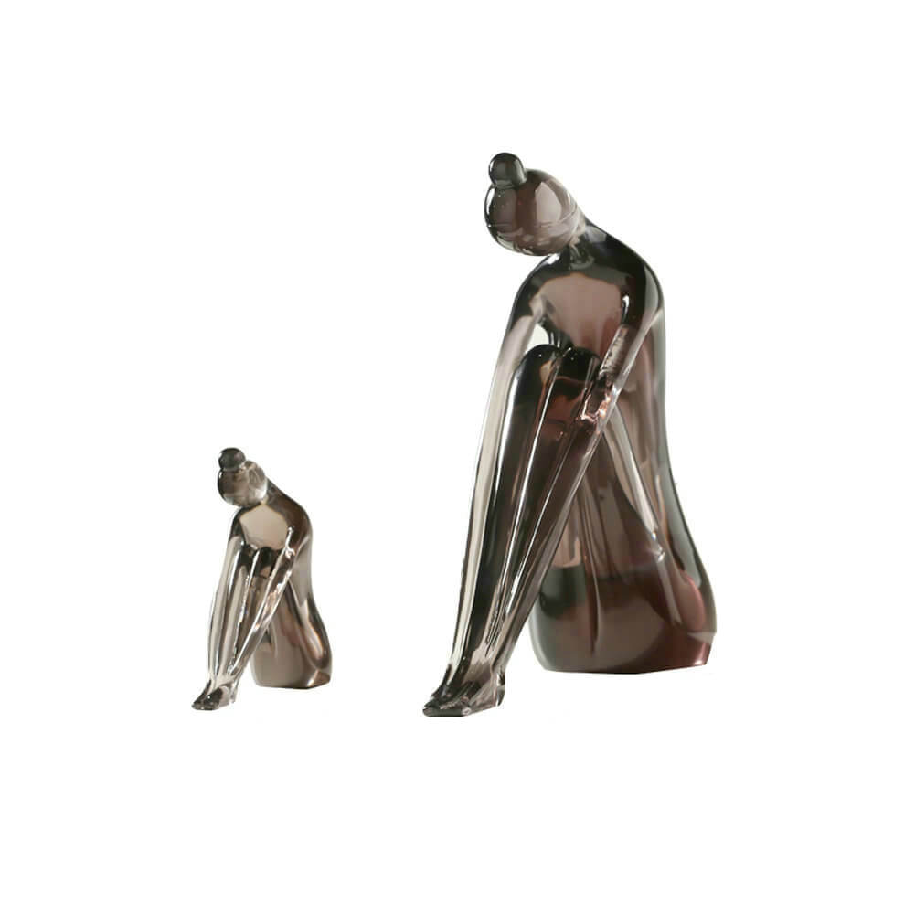 Yoga Sculpture Resin Abstract Girl Woman Statue Interior Table Art Decor - Warmly Design