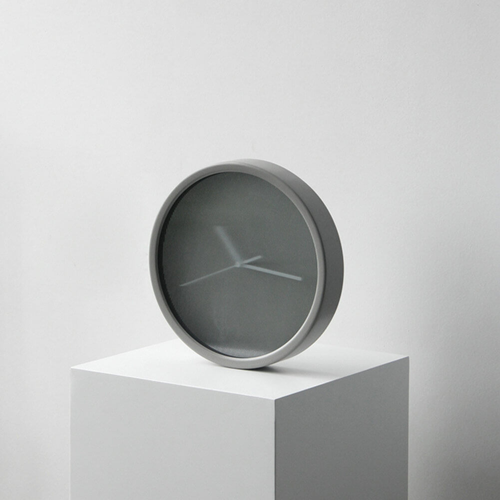 Frosted Glass Wall Clock Aero Style Modern Unique Round Wall Watch Decor - Warmly Life