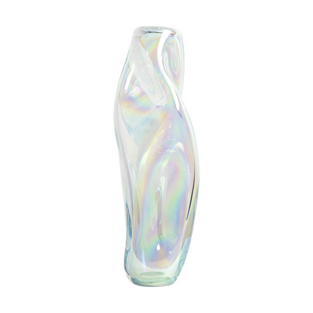 Colorful Glass Vase Beautiful Unique Coloured Flower Pot Vase Table Decor - Warmly Design