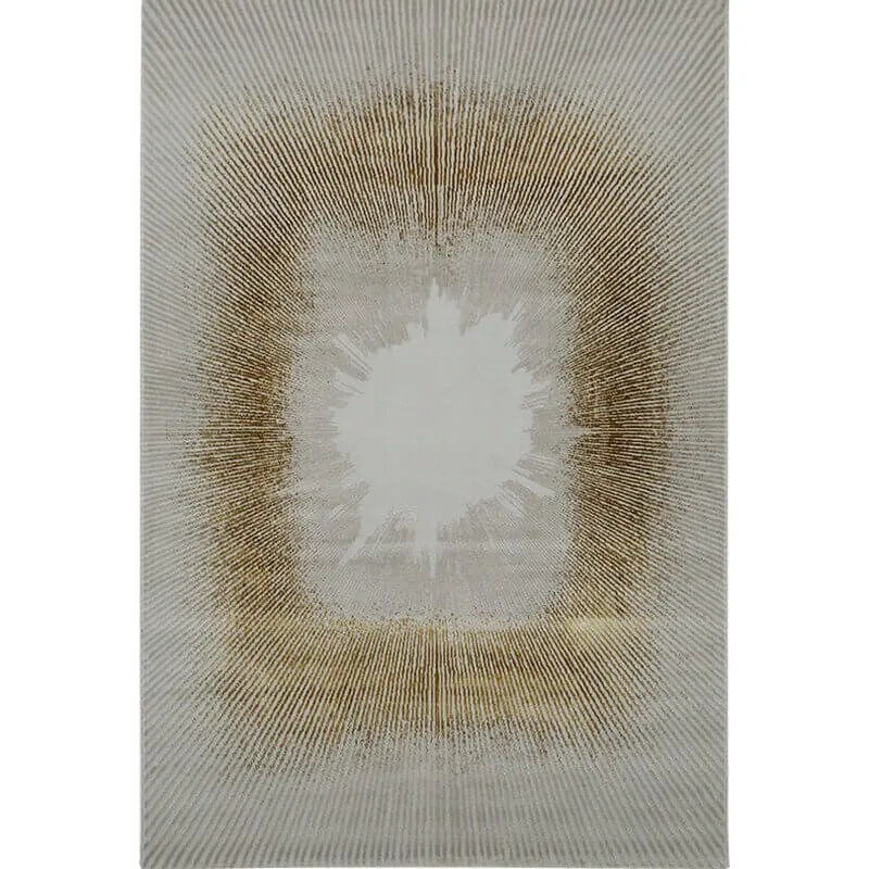 Living Room Rugs Gold Abstract Large Area Carpets for Interior Floor Decor - Warmly Home