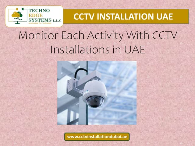 CCTV Camera Installation in UAE For Your Business