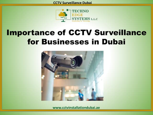 What is the Best CCTV Surveillance for Businesses Dubai?