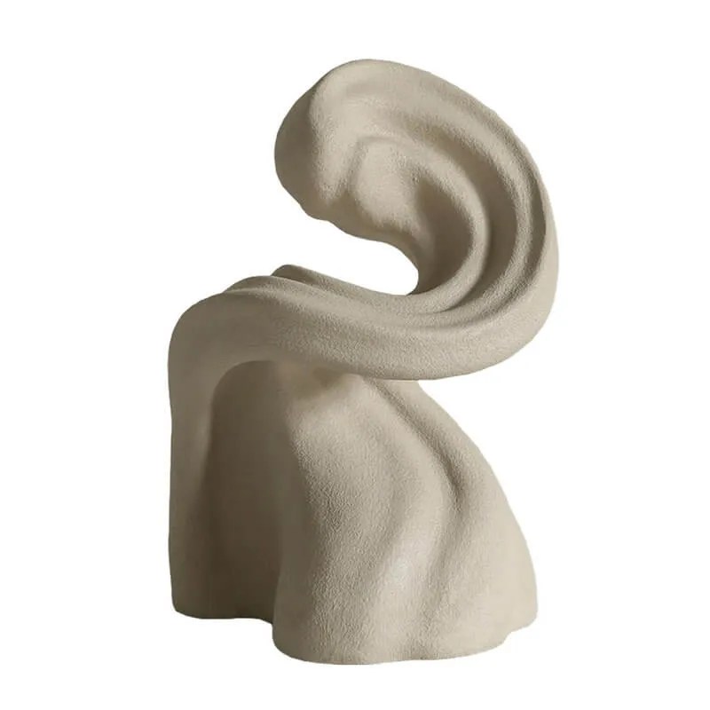 Clay Sculpture Creative Contemporary Abstract Statue Interior Table Artwork - Warmly Home