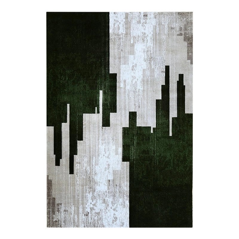 Contemporary Area Rugs New Design Abstract Modern Shaped Grey Carpet - Warmly Home