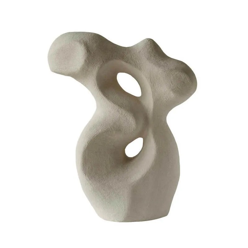 Clay Coral Sculpture Creative Contemporary Abstract Statue Interior Artwork - Warmly Home