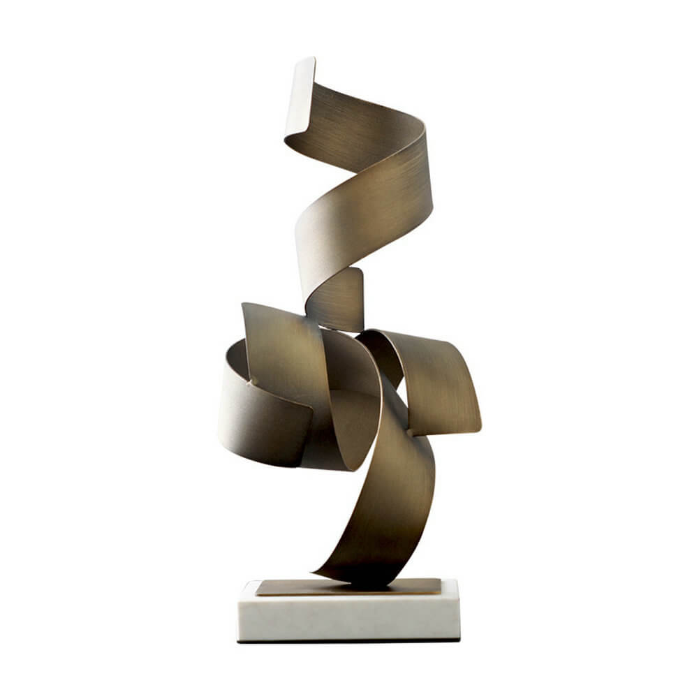 Modern Metal Sculpture Abstract Table Indoor Unique Artwork For Interior Decor - Warmly Design