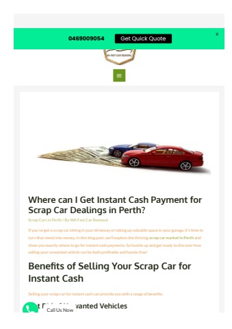 Where can I Get Instant Cash Payment for Scrap Car Dealings in Perth