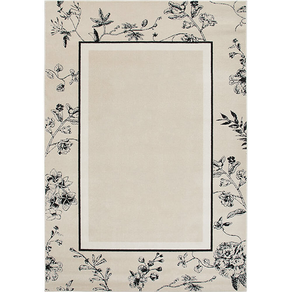 Modern Floral Rugs Contemporary Botanical Area Carpets for Living Room - Warmly Home