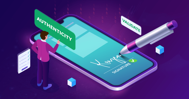 How to validate the authenticity of the digital signatures signed by signers using KAiZEN platform? - Ayankaizen