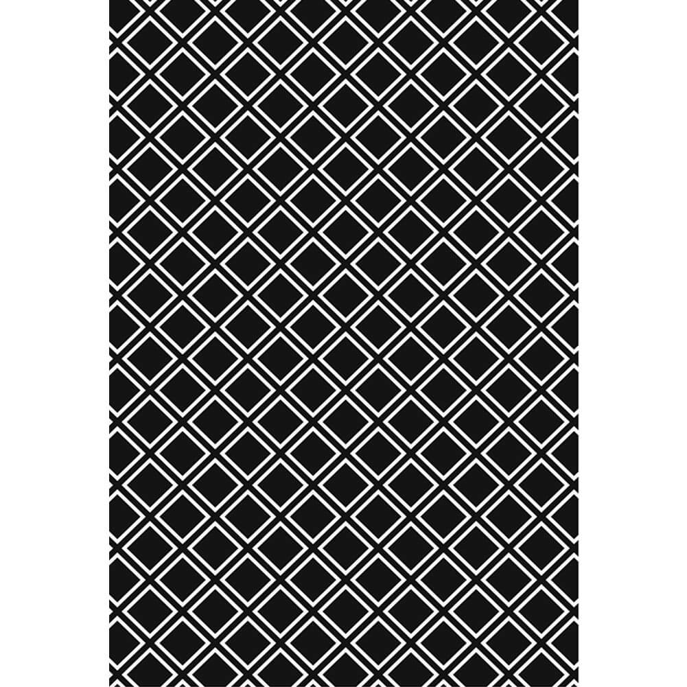 Geometric Rugs White and Black Patterned Modern Area Carpet for Living Room - Warmly Home