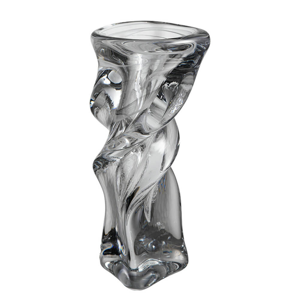 Modern Vase Unique Shaped Design Clear Glass Flower Vases Pot - Warmly Design