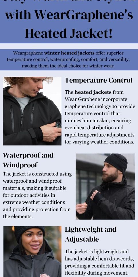 Stay Warm and Stylish with WearGraphene's Heated Jacket!