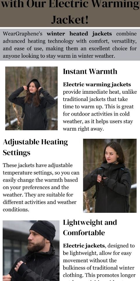 Stay Warm This Winter with Our Electric Warming Jacket!