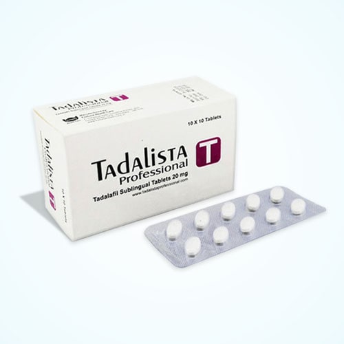 Tadalista Professional 20 Mg: Tadalafil Sublingual Tablets Online at $0.70/Pill | Tadalista.us