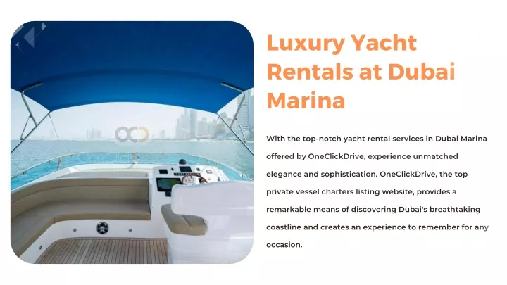 PPT - Luxury Yacht Rentals at Dubai Marina PowerPoint Presentation, free download - ID:13448590