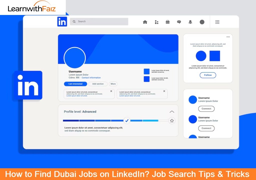 How to Find Dubai Jobs on LinkedIn? Job Search Tips & Tricks - Learnwithfaiz