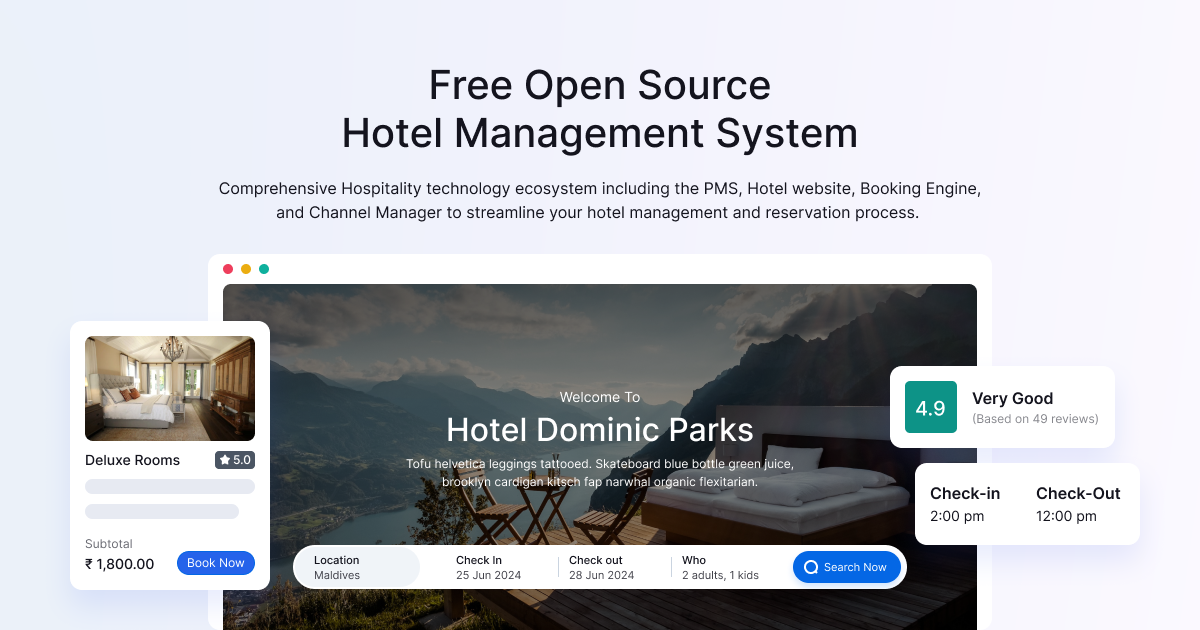 Open Source and Free Hotel Booking Management Software - QloApps