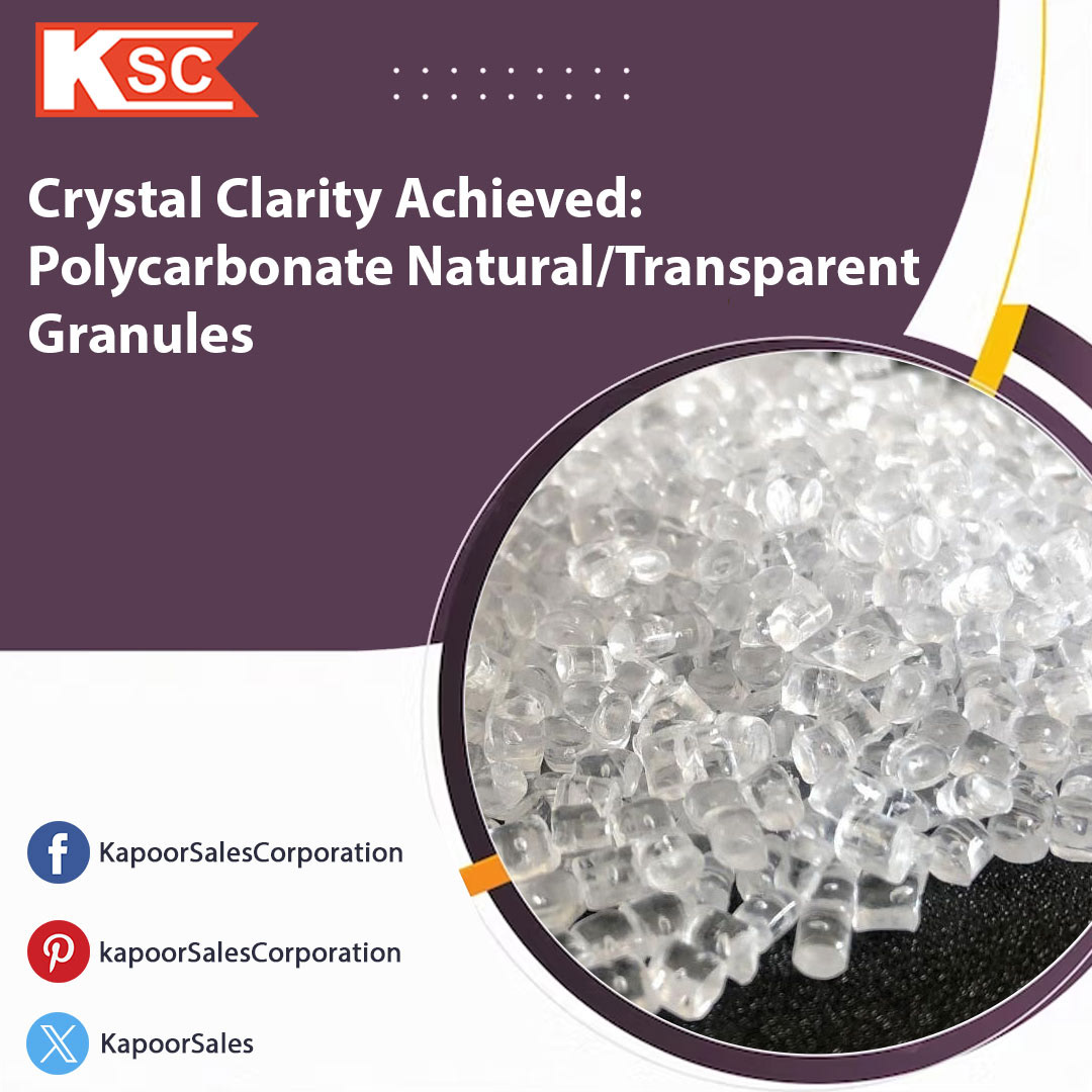 Crystal Clarity Achieved: Polycarbonate Natural/Transparent Granules