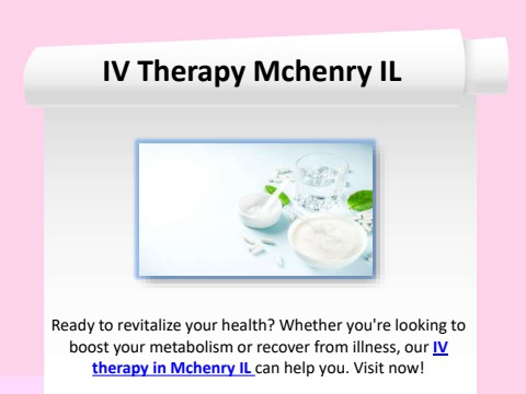 IV Therapy Mchenry IL