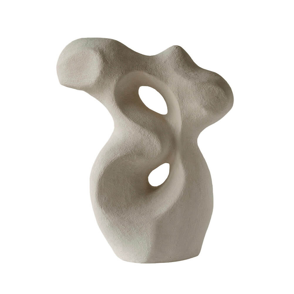 Coral Sculpture Pottery Unique Shaped Figurine Wabi Sabi Artwork Statement Decor - Warmly Design