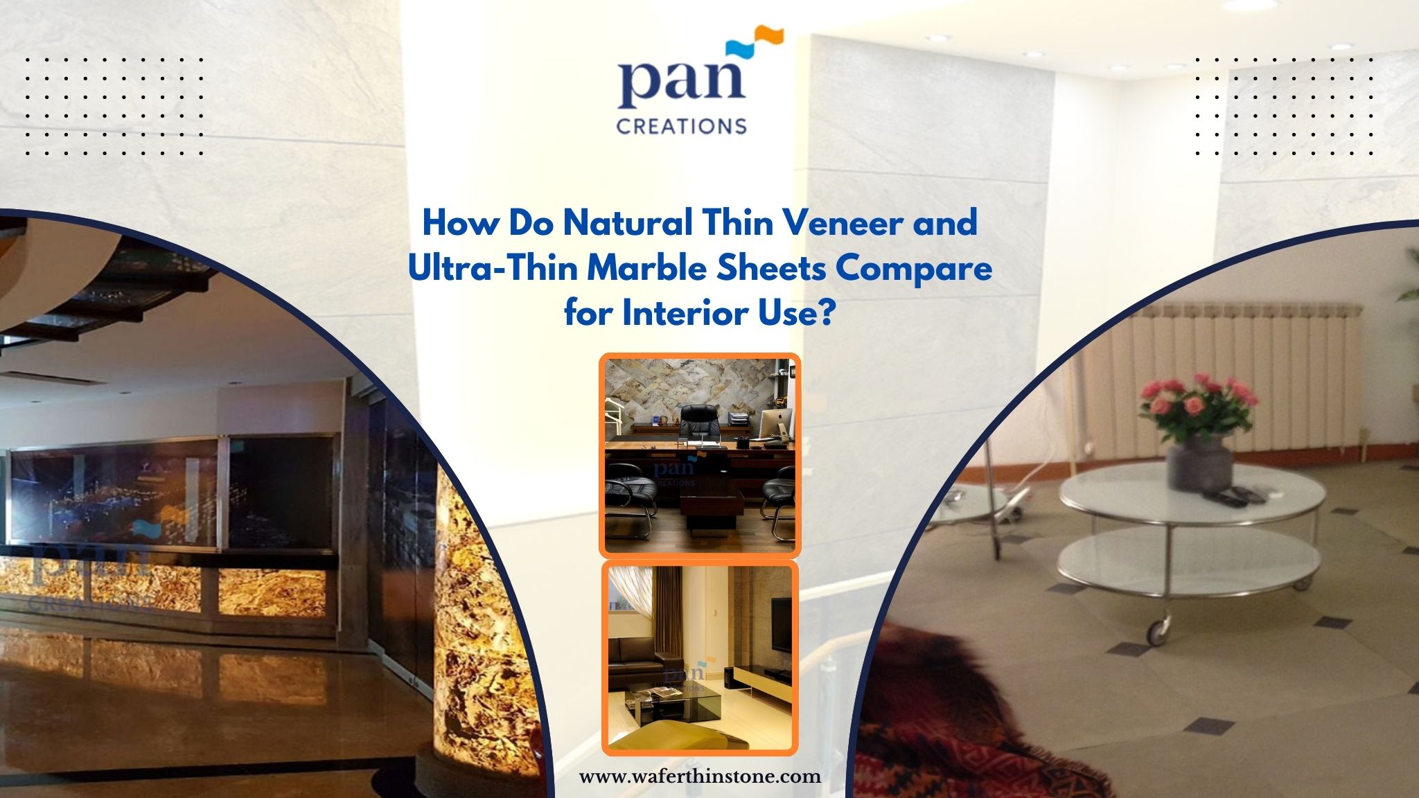 How Do Natural Thin Veneer and Ultra Thin Marble Sheets Compare for Interior Use?