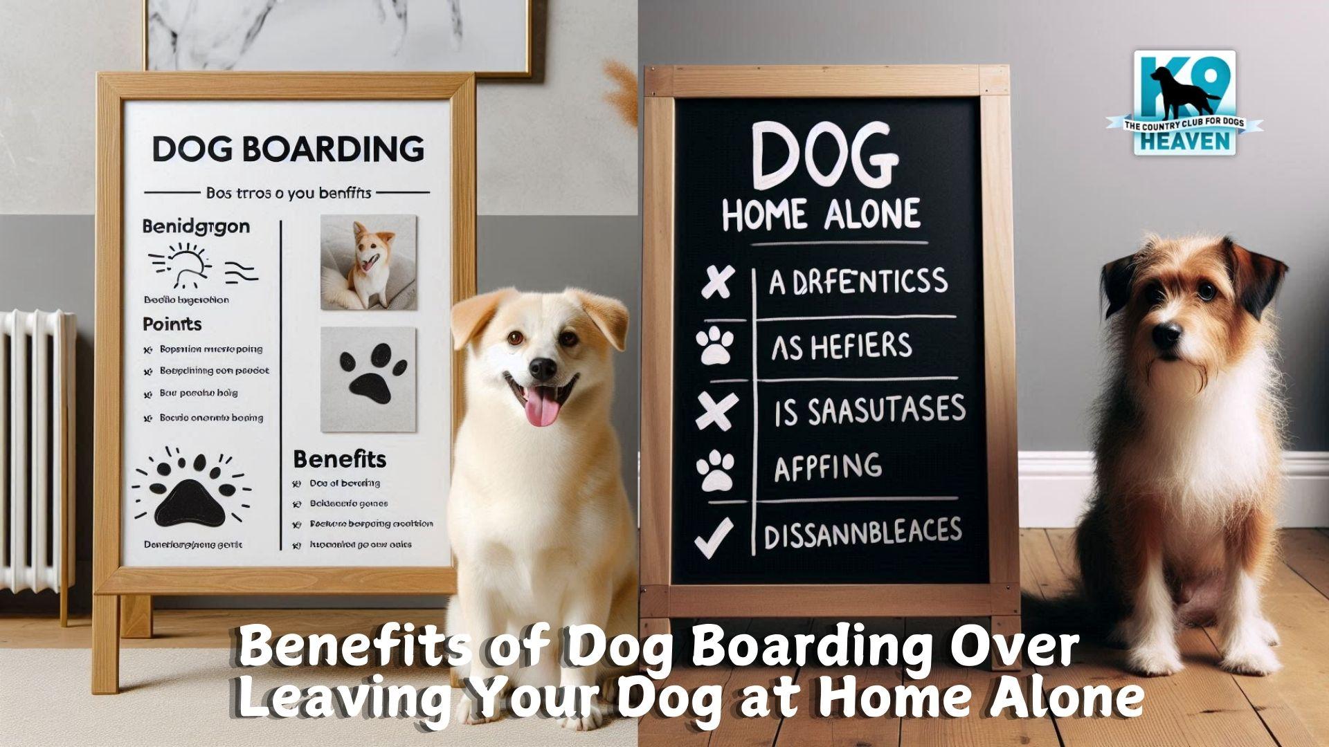 Benefits of Dog Boarding Over Leaving Your Dog at Home Alone