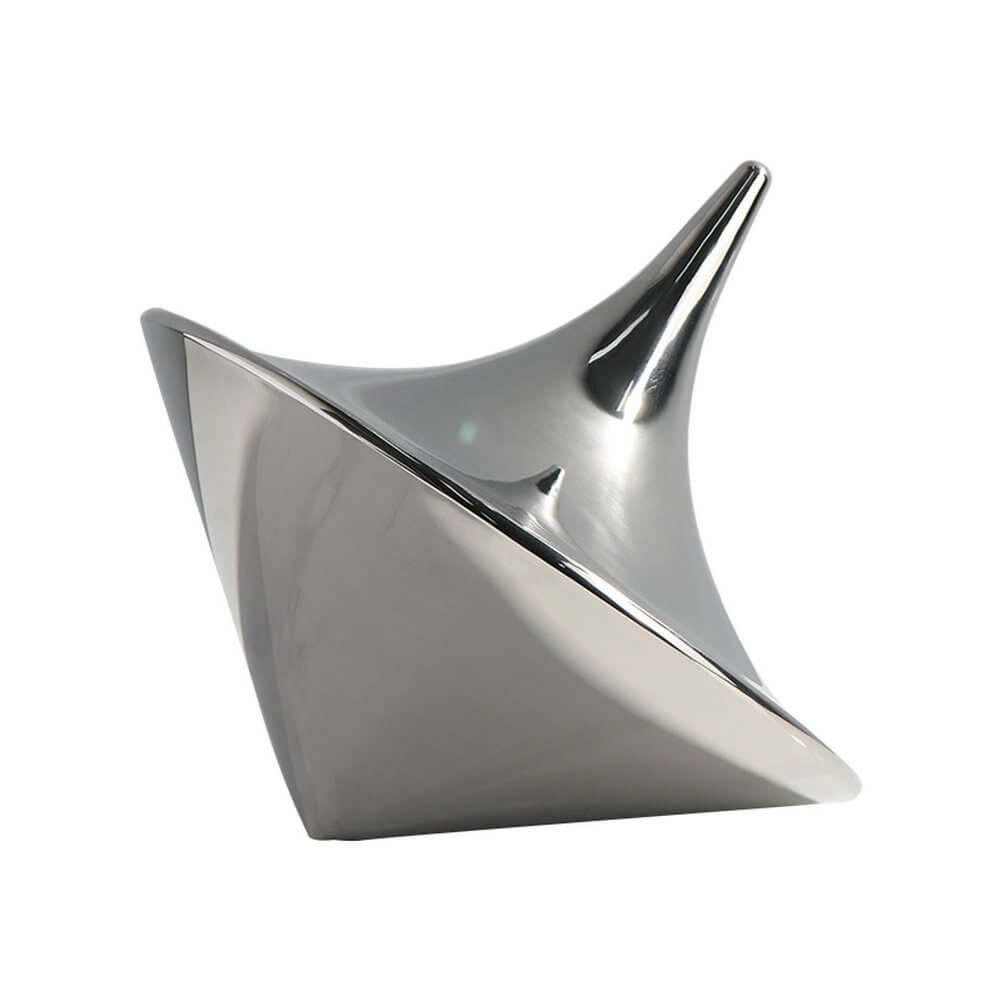 Gyroscope Sculpture Abstract Stainless Steel Unique Contemporary Artwork Piece - Warmly Design