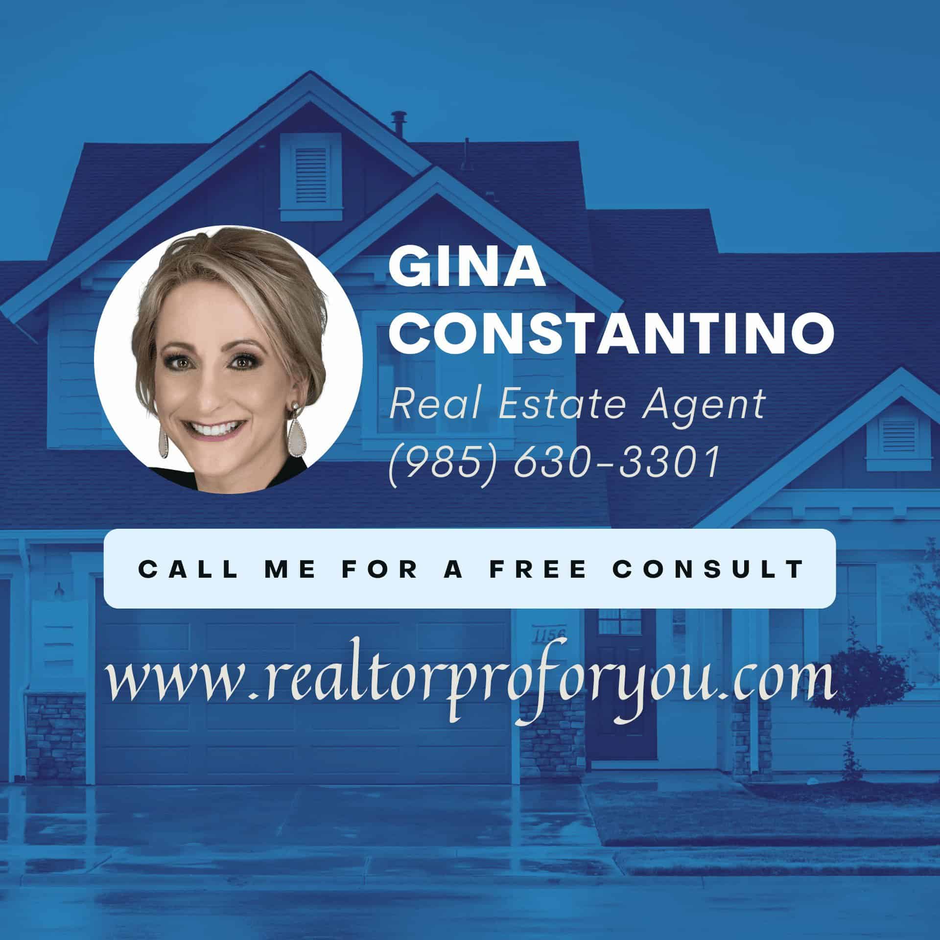 Gina Constantino | Realtor | Your Go To Real Estate Agent for Louisiana