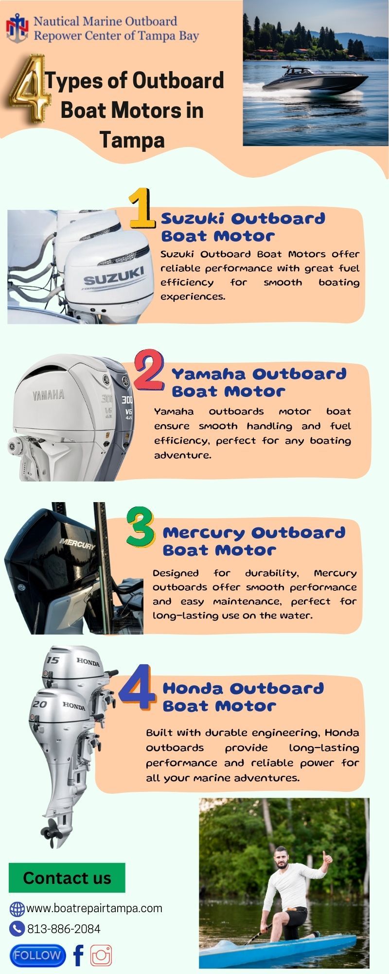 Nautical Marine — 4 Types of Outboard Boat Motors in Tampa