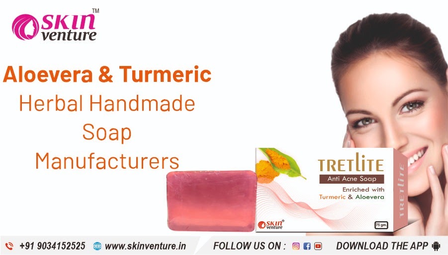 Get that golden glow with Aloe Vera & Turmeric herbal soap ~ Derma PCD Franchise