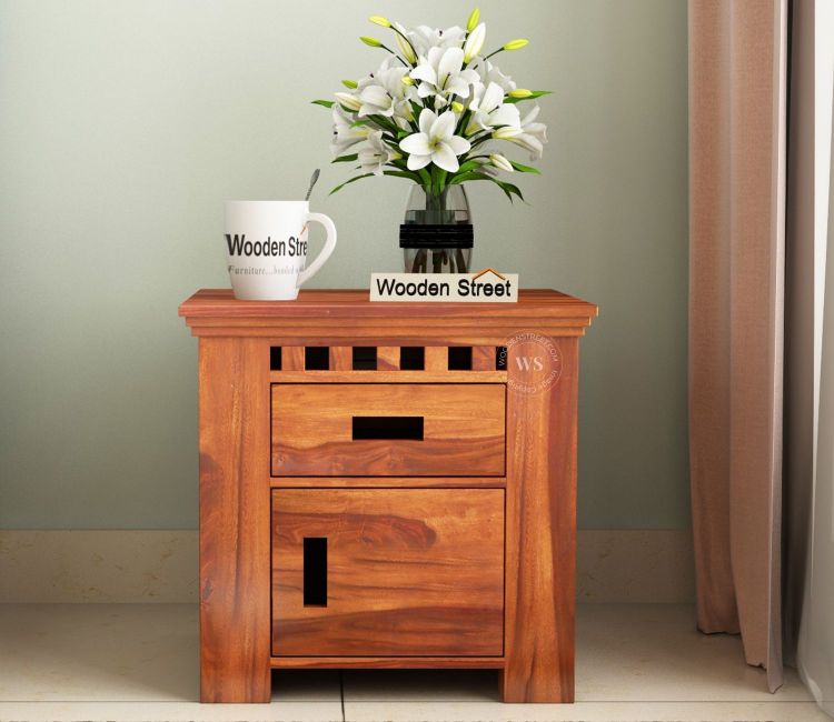 Classic Comfort: Vintage Bedside Table | Wooden Street