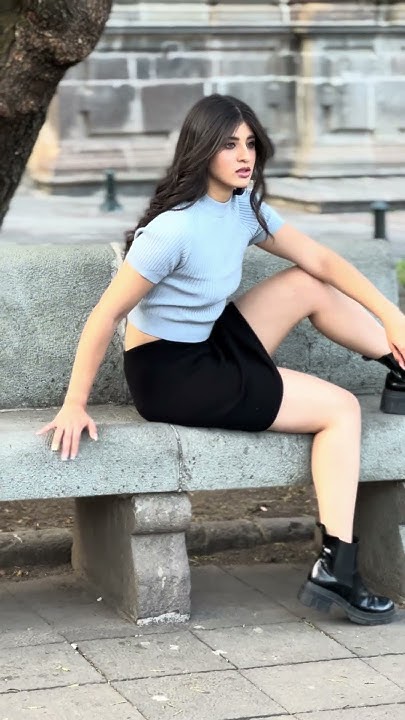 Women's Blue Sleeve Sweater | Black Knit Mini Skirt | Fashion | LifeStyle | New York | Beje Wear - YouTube