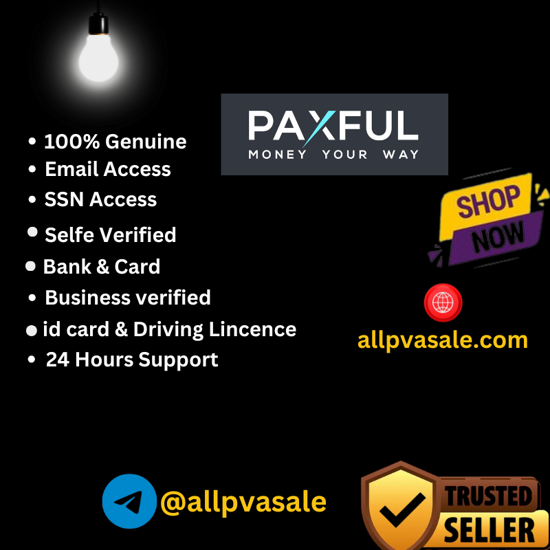 Buy Verified Paxful Account - Level 3 verified secure paxful