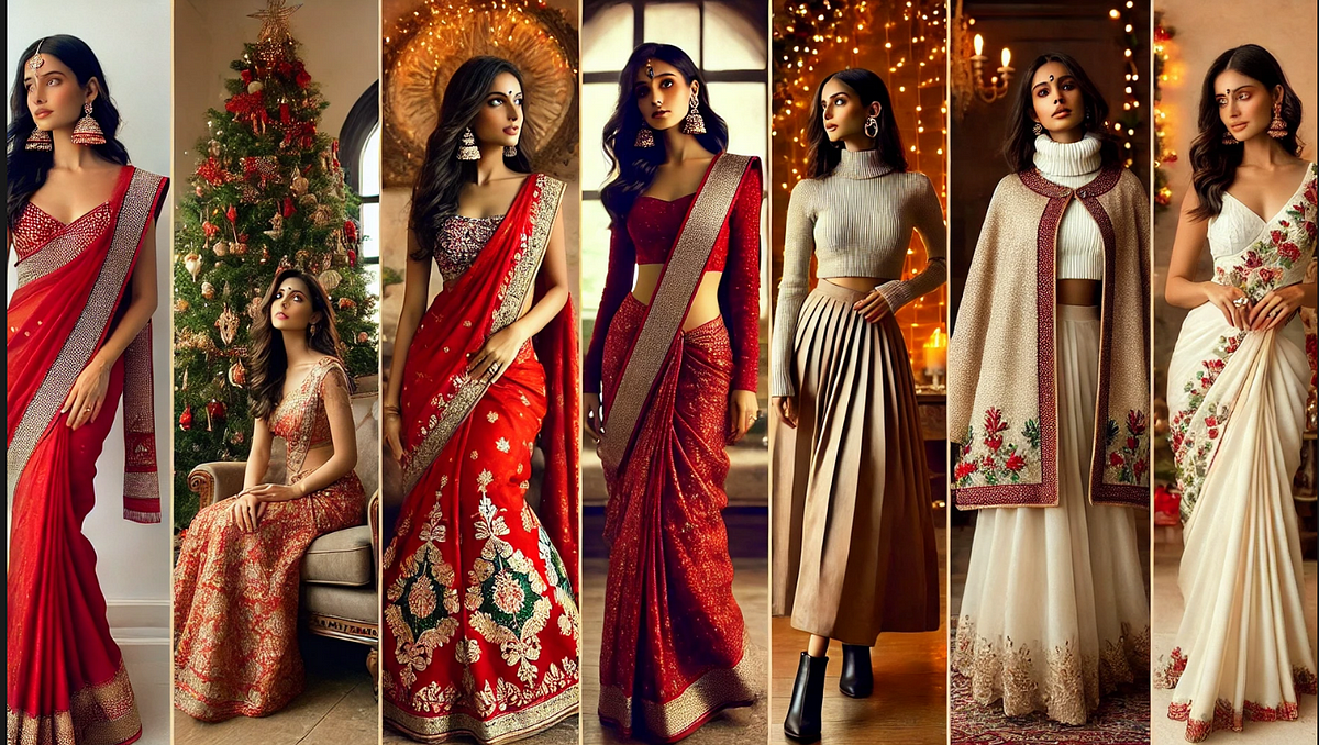 How to Use One Saree for Different Looks This Christmas | by Clara | Nov, 2024 | Medium