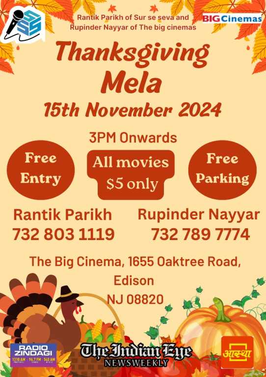 Thanksgiving Mela 2024 - Join the Festivities in New Jersey