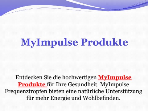 MyImpulse Produkte