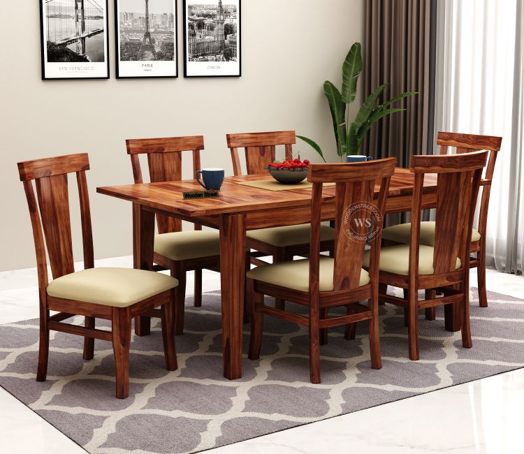 Buy 6 Seater Dining Table Set Online @Upto 75% Off | Wooden Street